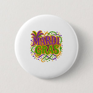 Badge Rond 5 Cm Mardi Gras Carnaval Fat Tuesday Latch Hook Fil à C