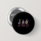 Badge Rond 5 Cm Mardi Gras Goose 2026 Gift Funny Tee Men, Women  (Devant & derrière)