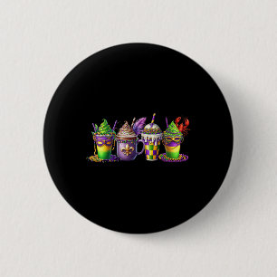 Badge Rond 5 Cm Mardi Gras Gras Mardi Mardi Mardi Louveur de café 