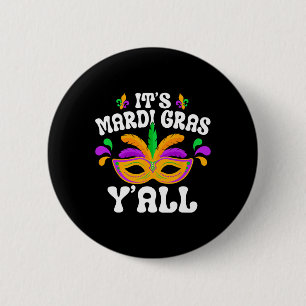 Badge Rond 5 Cm Mardi Gras Mascarade Mardi Parade Costume Mens An