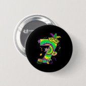 Badge Rond 5 Cm Mardi Gras Six Seven 6 7 Matching Costume Couple M (Devant & derrière)