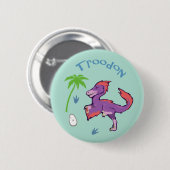 Badge Rond 5 Cm Mare Troodon (Devant & derrière)