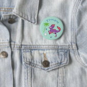 Badge Rond 5 Cm Mare Troodon (En situation)