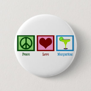 Badge Rond 5 Cm Margaritas d'amour de paix