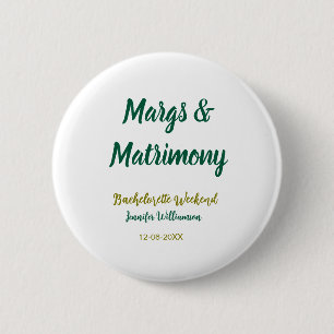 Badge Rond 5 Cm Margs et mariage ajoutent le nom de la date de la 