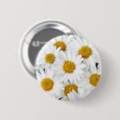 Badge Rond 5 Cm Marguerites (Devant & derrière)
