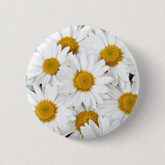 Badge Rond 5 Cm Marguerites