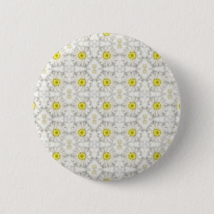 Badge Rond 5 Cm Marguerites