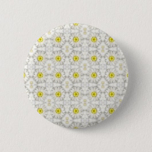 Badge Rond 5 Cm Marguerites (Devant)
