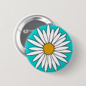 Badge Rond 5 Cm Marguerites (Devant & derrière)