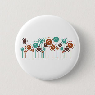 Badge Rond 5 Cm Marguerites de géologie