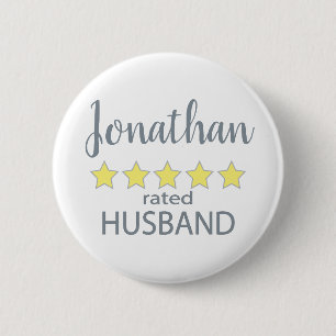 Badge Rond 5 Cm Mari 5 étoiles