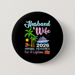Badge Rond 5 Cm Mari & Femme 2026 Créer des Souvenirs Pour Une