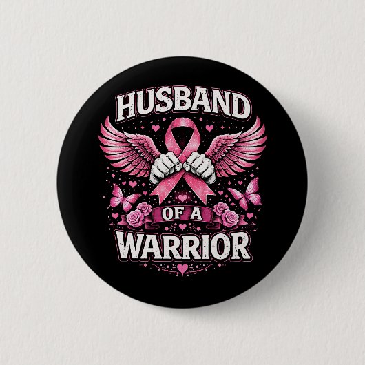 Badge Rond 5 Cm Mari d'une guerrière (Devant)