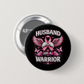 Badge Rond 5 Cm Mari d'une guerrière (Devant & derrière)