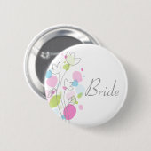 Badge Rond 5 Cm Mariage Confetti moderne pin / bouton (Devant & derrière)