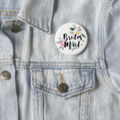 Badge Rond 5 Cm Mariage d'aquarelle rose pâle (En situation)