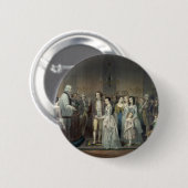 Badge Rond 5 Cm Mariage de George Washington (Devant & derrière)