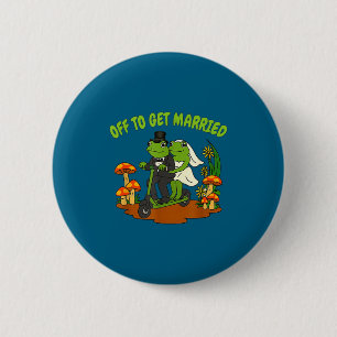 Badge Rond 5 Cm Mariage de la grenouille meme enterrement de vie d