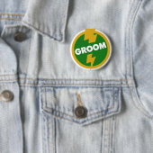 Badge Rond 5 Cm Mariage de marié - Dupree (En situation)