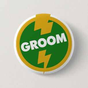 Badge Rond 5 Cm Mariage de marié - Dupree