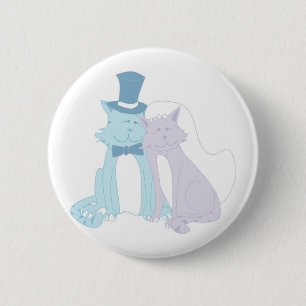 Badge Rond 5 Cm Mariage de thème Cat