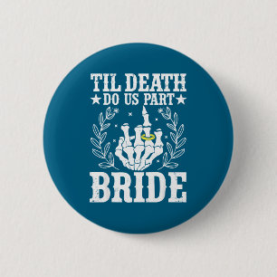 Badge Rond 5 Cm mariage d'Halloween jusqu'à ce que la mort nous sé