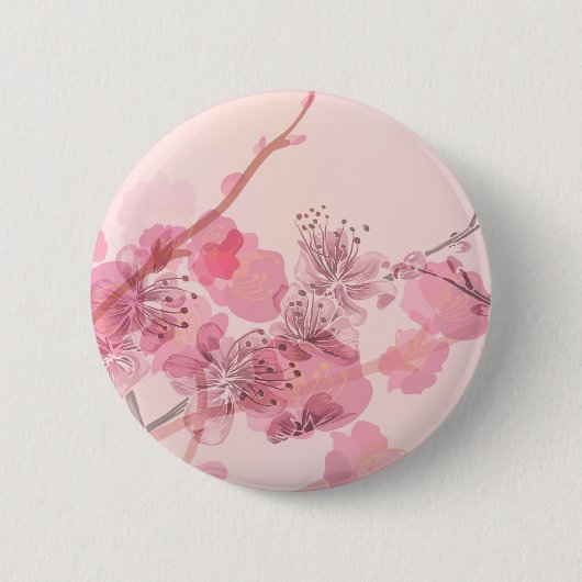 Badge Rond 5 Cm Mariage d'orchidée rose (Devant)