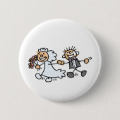 Badge Rond 5 Cm Mariage Elope Elopement (Devant)