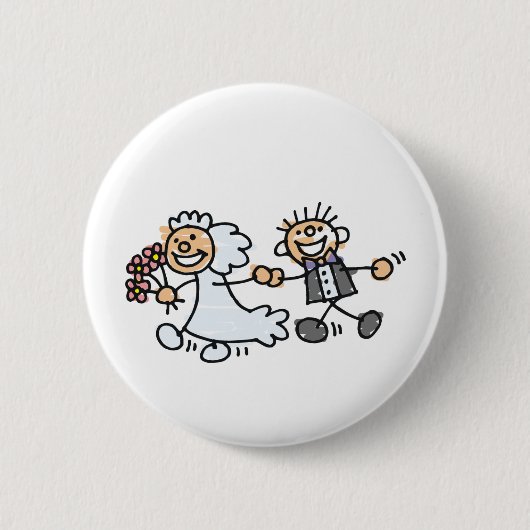 Badge Rond 5 Cm Mariage Elope Elopement (Devant)