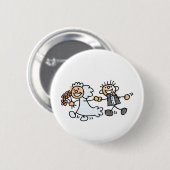 Badge Rond 5 Cm Mariage Elope Elopement (Devant & derrière)
