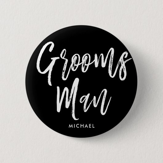 Badge Rond 5 Cm Mariage fait sur commande de style de manuscrit (Devant)