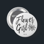 Badge Rond 5 Cm Mariage fait sur commande de style de manuscrit de<br><div class="desc">Rendez votre sensation de demoiselle de honneur extra spéciale avec ce bouton nommé fait sur commande de demoiselle de honneur.

Il comporte les mots "demoiselle de honneur" dans un texte élégant de style de manuscrit. Sous ceci est une tache pour son nom ou initiales.</div>