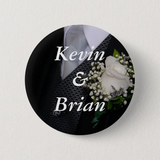 Badge Rond 5 Cm Mariage gai (Devant)