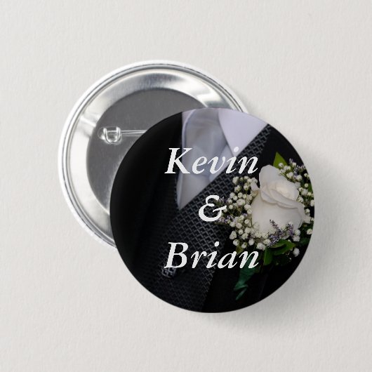 Badge Rond 5 Cm Mariage gai (Devant & derrière)