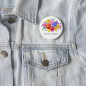 Badge Rond 5 Cm Mariage mexicain Fiesta (En situation)