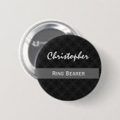Badge Rond 5 Cm Mariage nommé fait sur commande de PORTEUR (Devant & derrière)