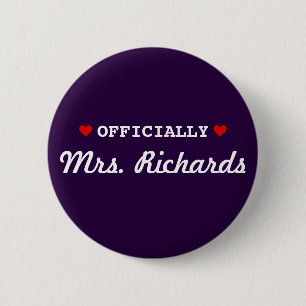 Badge Rond 5 Cm Mariage nuptiale personnalisé