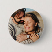 Badge Rond 5 Cm Mariage photo Couple (Devant)