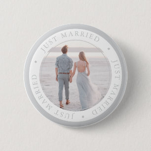 Badge Rond 5 Cm Mariage photo personnalisé occasion simple