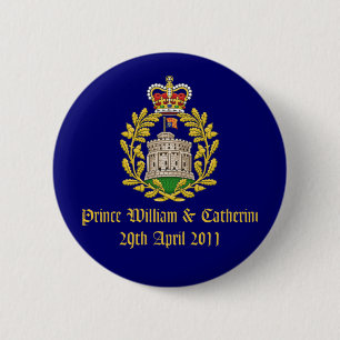 Badge Rond 5 Cm Mariage royal