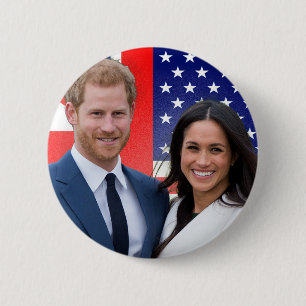 Badge Rond 5 Cm Mariage royal du prince Harry et Meghan Markle