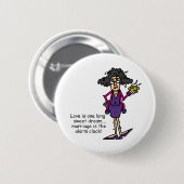 Badge Rond 5 Cm Mariage Rude Éveil (Devant & derrière)