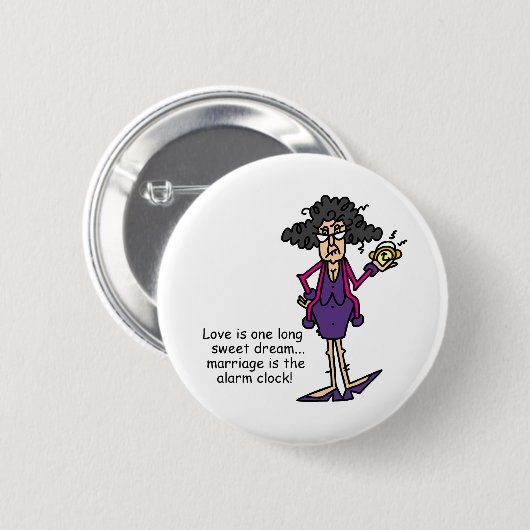 Badge Rond 5 Cm Mariage Rude Éveil (Devant & derrière)