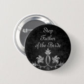 Badge Rond 5 Cm Mariage Step Père épouse (Devant & derrière)