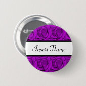 Badge Rond 5 Cm mariage violet Rose (Devant & derrière)