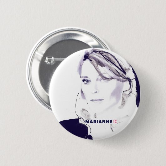 Badge Rond 5 Cm Marianne 2020 (Devant & derrière)