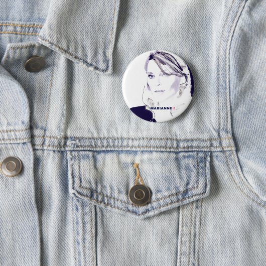 Badge Rond 5 Cm Marianne 2020 (En situation)