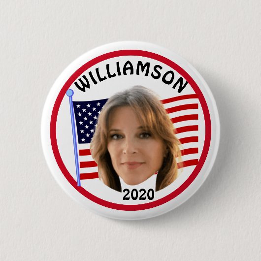 Badge Rond 5 Cm Marianne Williamson 2020 (Devant)