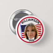 Badge Rond 5 Cm Marianne Williamson 2020 (Devant & derrière)